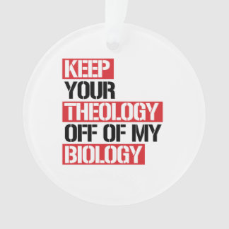 Ne pas faire de la théologie ma biologie