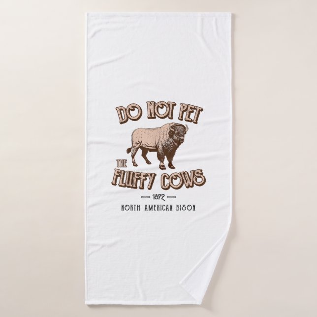 Ne pas familiariser avec les vaches de bouffée Ame (Serviette de bain)