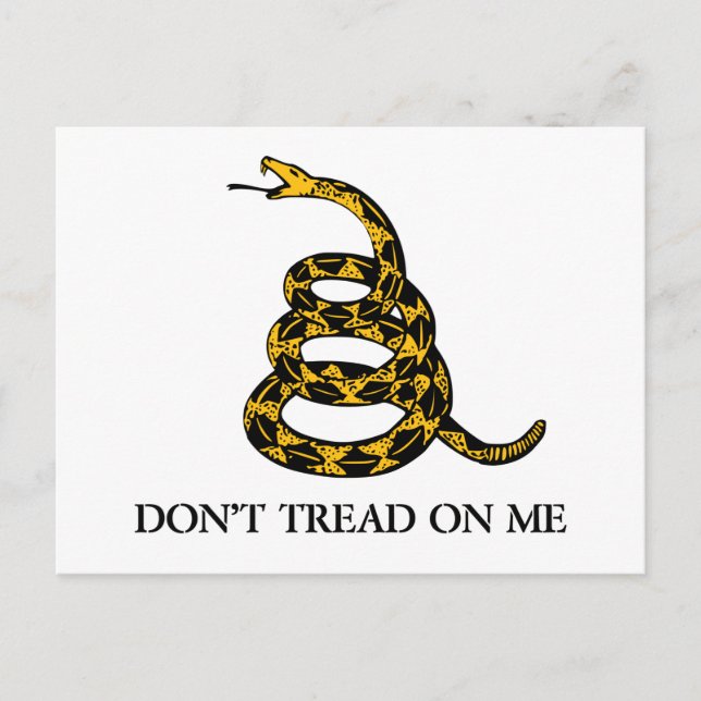 Ne pas filer sur ma carte postale Snake (Devant)