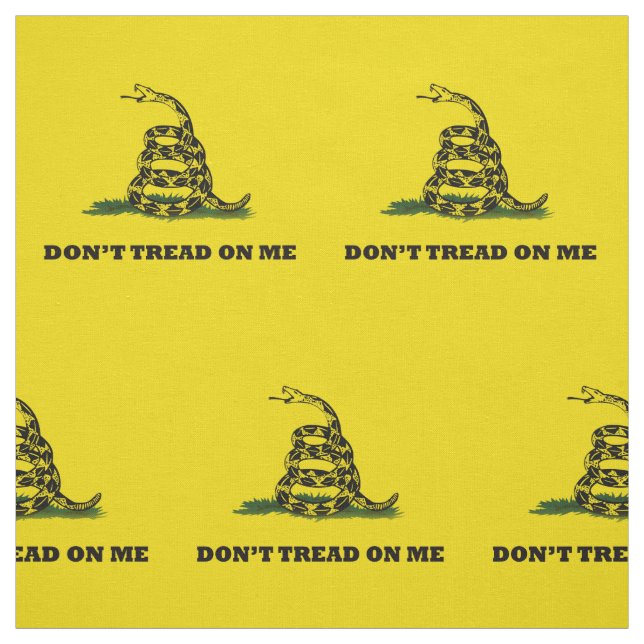 Ne pas me taper sur le tissu du drapeau jaune de G (Échantillon)