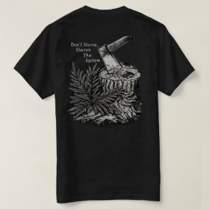 Ne pas mourir de faim, affamer le système T-shirt