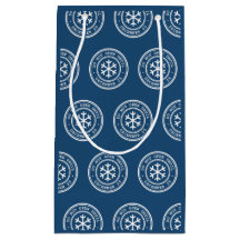 Ne pas ouvrir avant le sac cadeau de Noël bleu