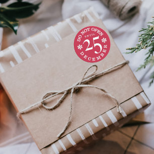 Ne pas ouvrir avant Stickers de Noël