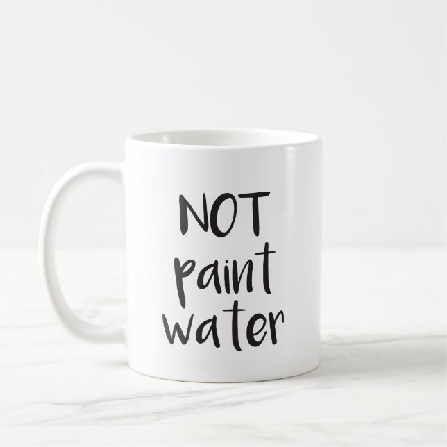 Ne pas peindre la tasse de l'eau (Gauche)