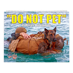 "NE PAS PET" - Calendrier des chiens de travail mi
