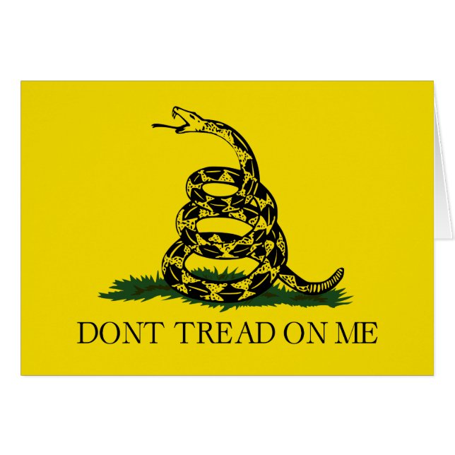 Ne pas taper sur le drapeau de Me Gadsden (Devant horizontal)