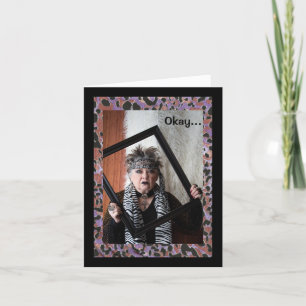 Ne pas vouloir se réveiller Carte de voeux pliée