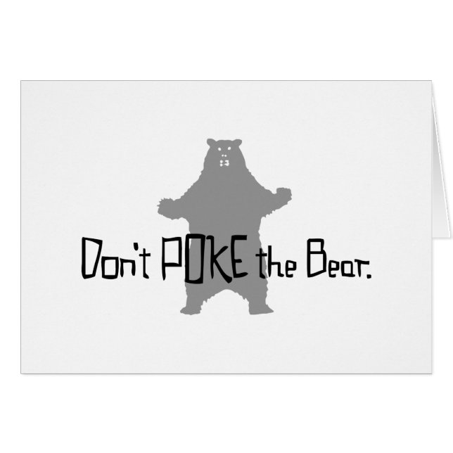 Ne pique pas l'OURS (Devant horizontal)