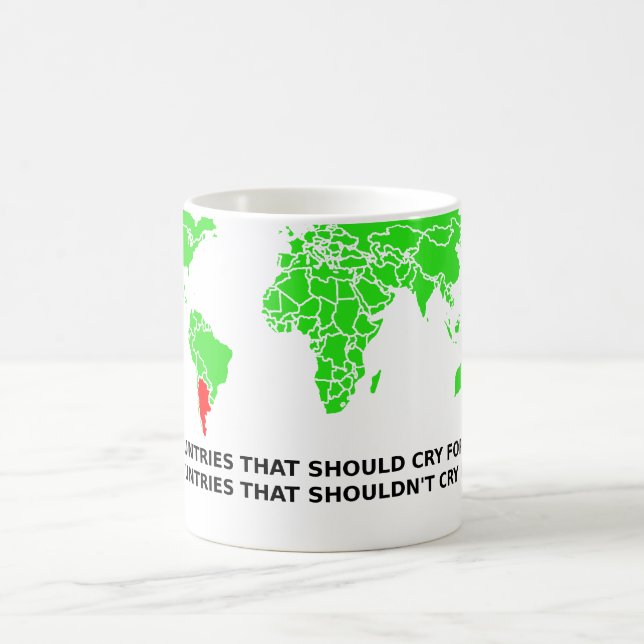 Ne pleure pas pour moi Argentine Mug drôle (Centre)