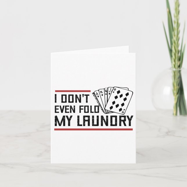 Ne Plier même pas Lave-linge Funny Cartes Poker Jo (Devant)