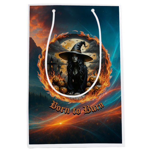 Né pour Burn Witch Cadeaux Sacs cadeaux (Devant)