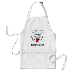 Né pour cuisiner Tablier BBQ drôle pour hommes