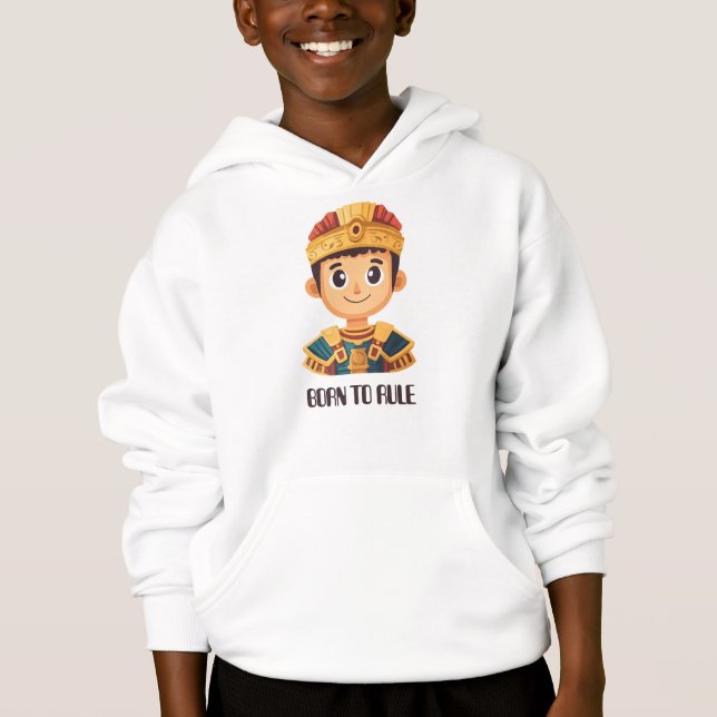 Né pour diriger le Sweat - shirt à capuche des enf (Devant)