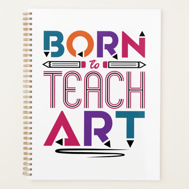 Né pour enseigner Art Cute Art Enseignant (Devant)
