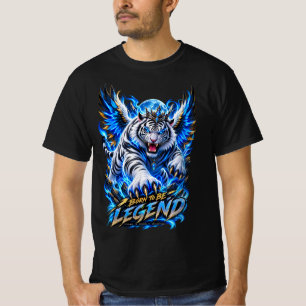 Né pour être légendaire – T-Shirt Tigre Blanc Féro
