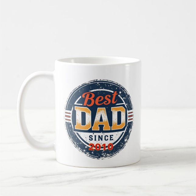 Né pour être papa - Mug de l'année personnalisée (Gauche)