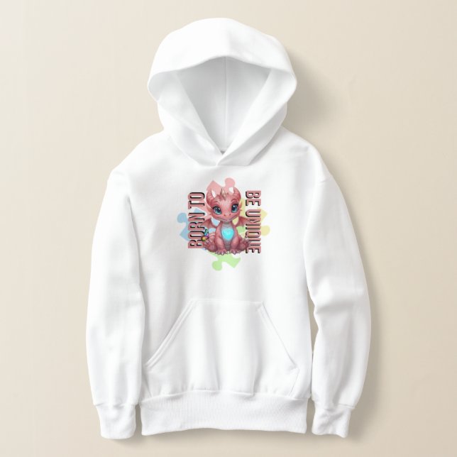 Né pour être unique Mignon dragon rose – Inspirant (Poser)