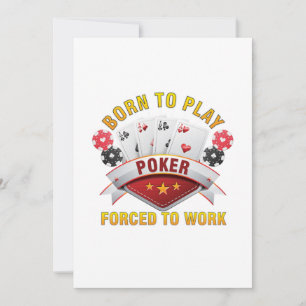 Né pour jouer au poker Casino Joueur de cartes Gi