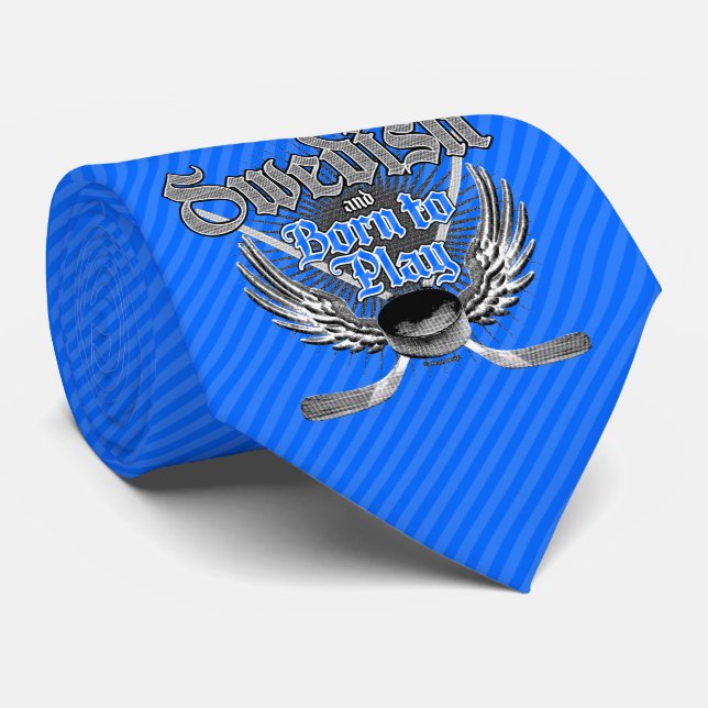 Né pour jouer Cravate (suédois) (Roulé)