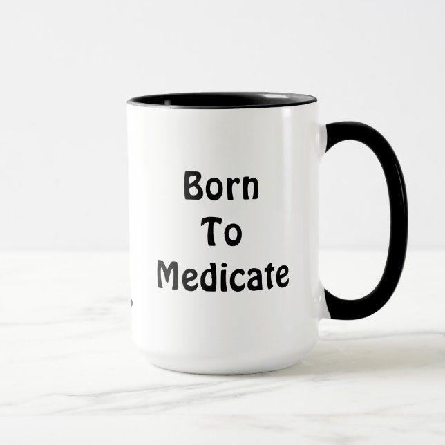 Né Pour Médeciner La Mug (Droite)