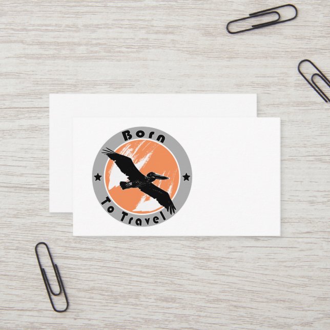 Né pour Voyage carte de visite (Devant/Arrière en situation)