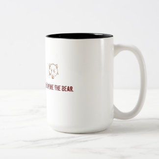 Ne poussez pas la tasse de café/thé d'ours