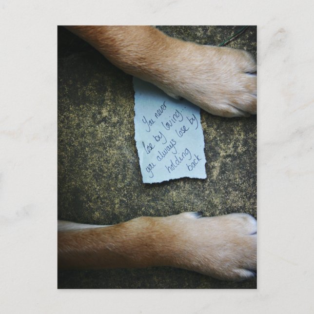 Ne retenez pas la carte postale (amour) (Devant)