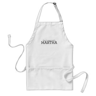 Ne salissez pas avec le tablier de Martha
