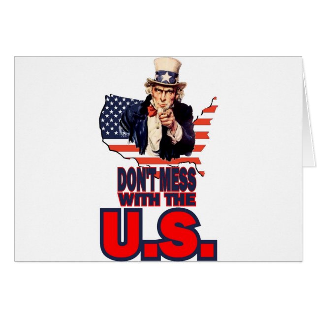 Ne salissez pas avec les États-Unis (Devant horizontal)