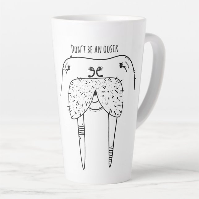 Ne sois pas un Oosik Latte Mug (Angle droit)