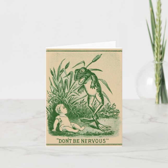 Ne soyez pas la grenouille nerveux et la carte de  (Devant)