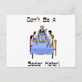 Ne soyez pas une carte postale de séder