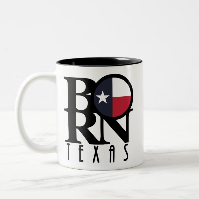 NÉ Texas 11oz Mug à café à deux tons (Gauche)