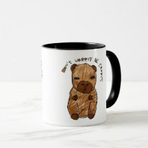 Ne t'inquiète pas, sois capy ! Mug capybara dessin