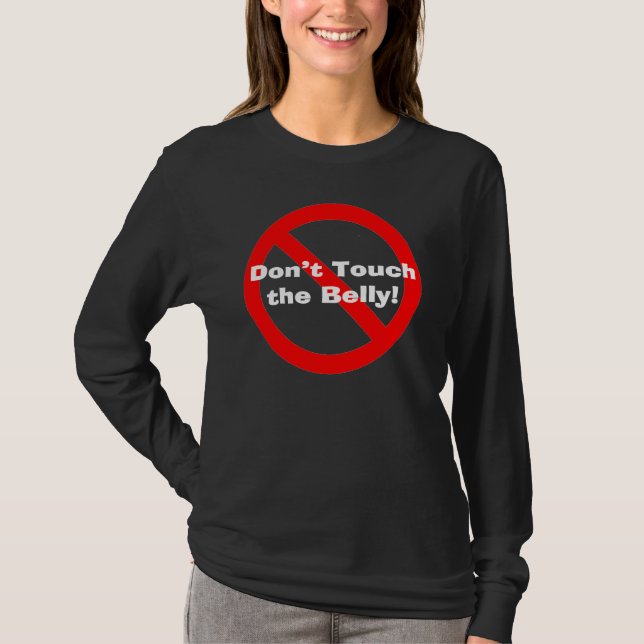 Ne touchez pas le T-shirt de maternité de (Devant)