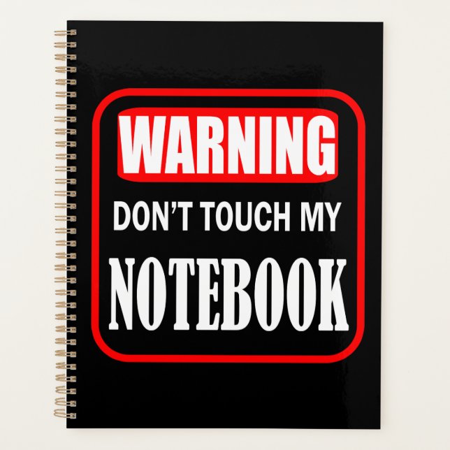 ne touchez pas mon cahier (Devant)