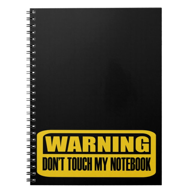 ne touchez pas mon cahier (Devant)
