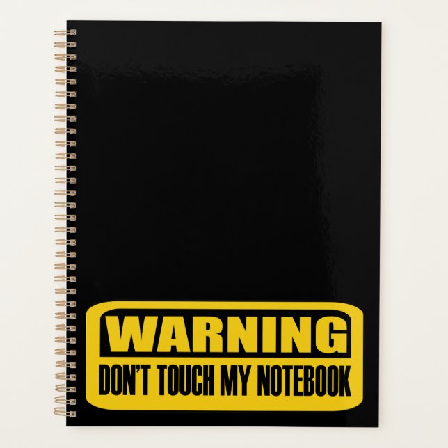 ne touchez pas mon cahier (Devant)