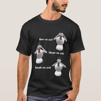 Ne voir, entendre, parler l'aucun T-shirt mauvais