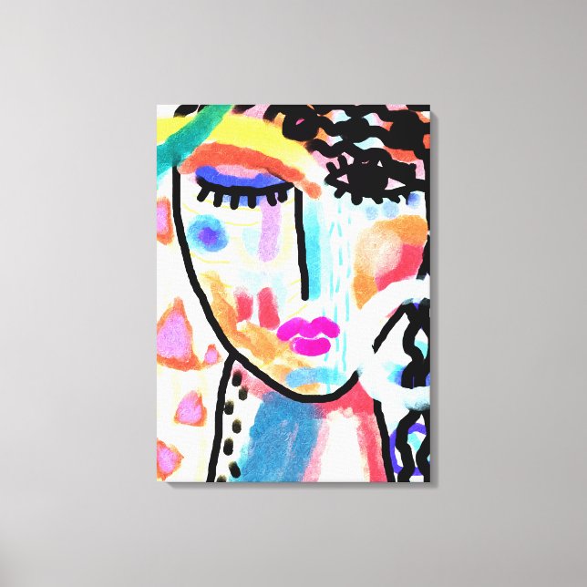 Ne voulez pas parler de toile étirée Abstraite (Recto)