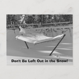 Ne vous laissez pas sur la carte postale de neige