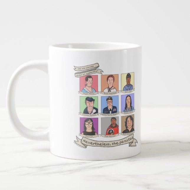 Néanmoins, Elle A Persisté 20 oz.Jumbo Mug (Gauche)