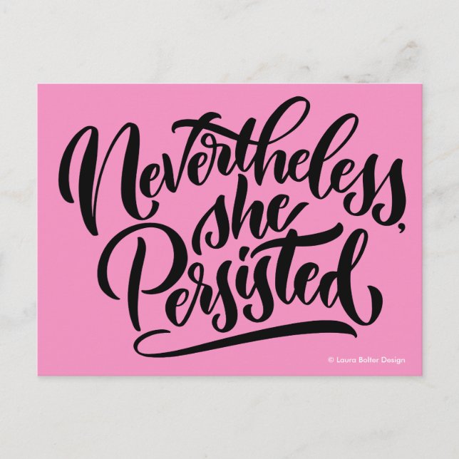 Néanmoins, elle a persisté Cartes postales (Devant)