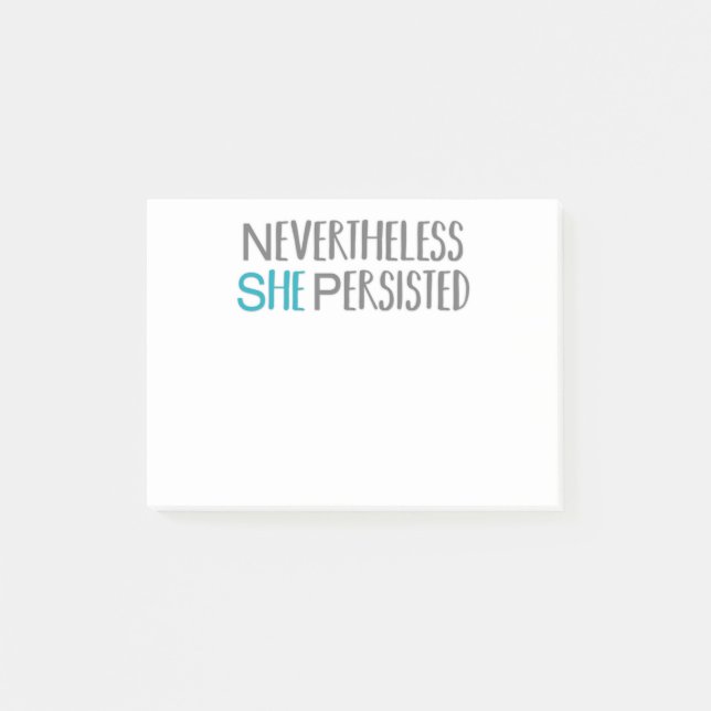Néanmoins elle a persisté post-it est (Devant)