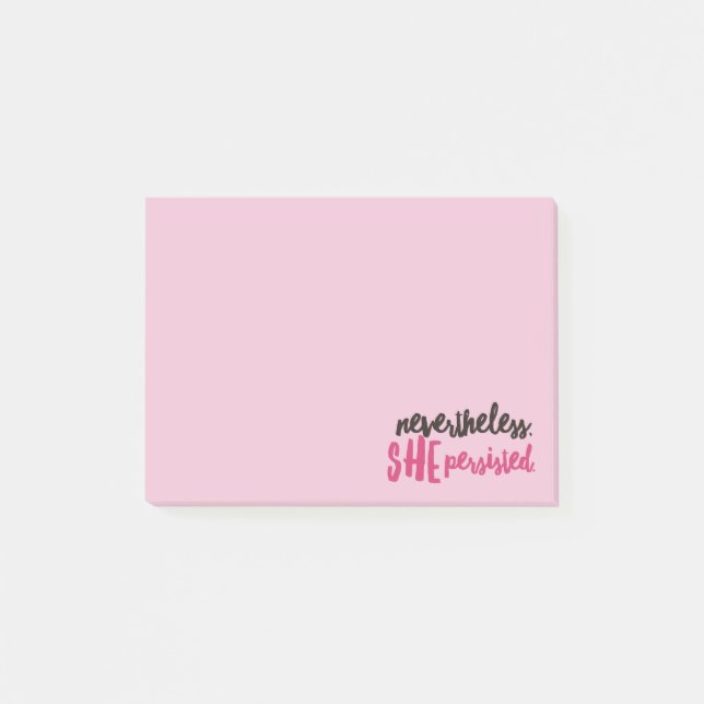 Néanmoins, elle a persisté Post-it® Notes 4 x 3 (Devant)
