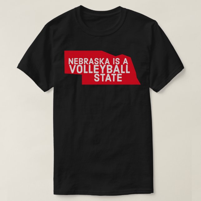 Nebraska est un stade de volley-ball TShirt (Design devant)