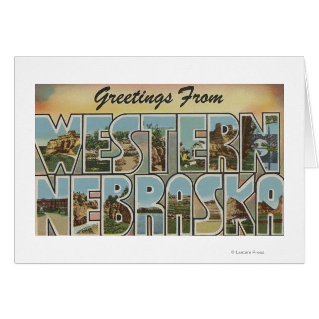 Nebraska (Ouest) - Scènes de grandes lettres (Devant horizontal)
