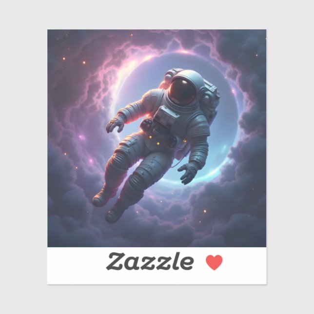 Nebula Drift - Square Vinyl Sticker (Feuille)