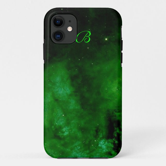Nebula en Alien Green iPhone 5 coque (Dos)