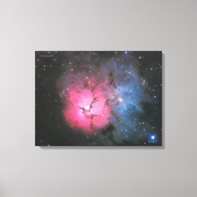 Nebula Trifid (M 20) - Impression en toile moyenne (Recto)